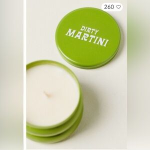 Anthropologie Rewined Dirty Martini Candle Tin